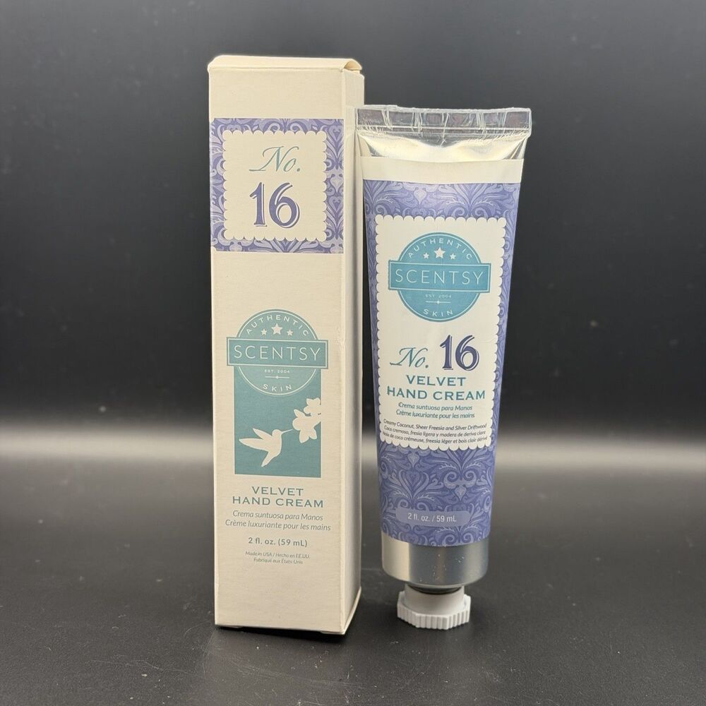 Scentsy No. 16 Hand Cream with Shea Butter Moisturizing 2 fl oz 12M PAO